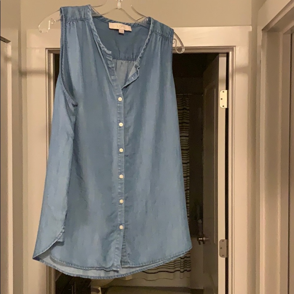 Loft chambray swing tank